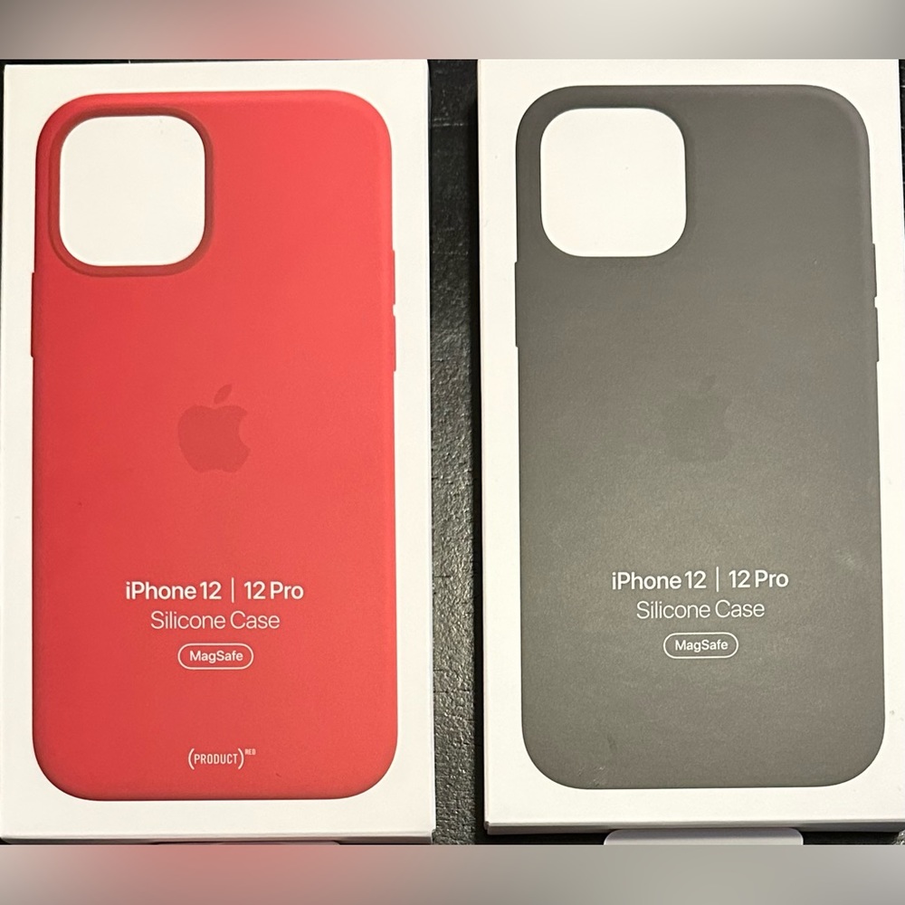 Apple iPhone silicone cases.